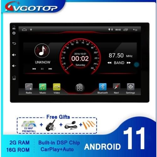 AVGOTOP Android 10 Bluetooth GPS Car DVD Player Multimedia For UNIVERSAL