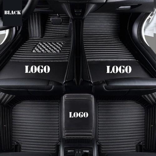 Custom logo car floor mats for jaguar xf x-type f pace E-Pace XEL XE XJL F-TYPE XK XFL auto accessories car mats