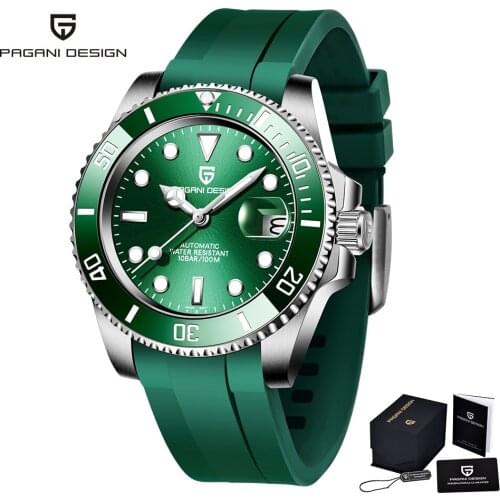 2021 New Pagani Design Mens Luxury Automatic Mechanical Watches Stainless Steel Waterproof Mens Automatic Watches Reloj Hombre