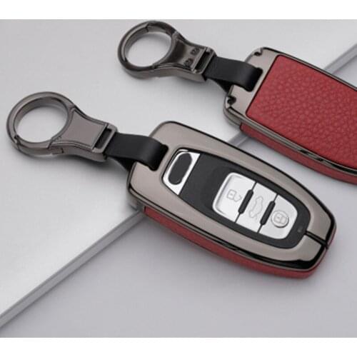 Alloy Car Key Cover Keys Case For Audi A1 A2 A3 A4 A5 A6 A7 TT Q3 Q5 Q7 R8 S6 S7 S8 SQ5 RS5 key bag protected Auto Accessories