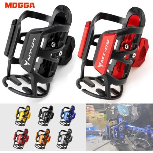 For Yamaha MT-03 MT-07 MT-09 MT03 MT07 MT09 MT 03 07 09 Motorbike Beverage Water Bottle Moto Drink Cup Holder Sdand Accessories