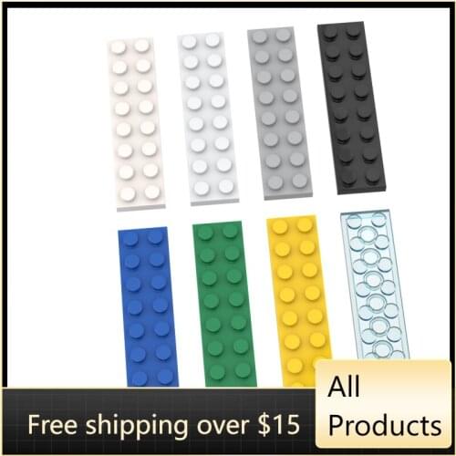 10PCS Build MOC Compatible Assembles Particles 3034 2x8 For Building Blocks Parts DIY Toys Educational For Children Kids Gift
