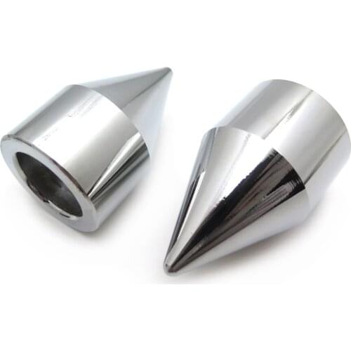 Aftermarket parts For Motorcycle Universal Honda kawasaki Suzuki yamaha bike CHROME Motorcycle CNC Billet L spiral Spike bar end