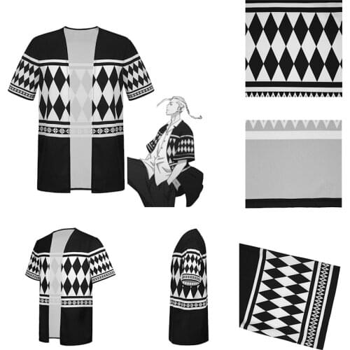 Anime Tokyo Revengers Ken Ryuguji Sano Manjiro Cosplay Costume Cloak Coat T-shirt Baji Keisuke Tokyo Manji Gang Halloween Party