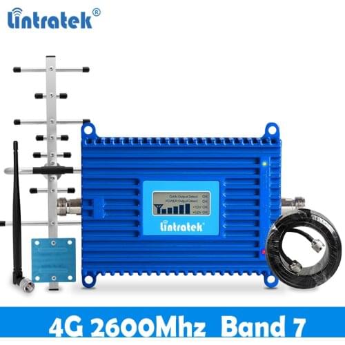 Lintratek 4G 2600Mhz Signal Booster Band 7 Amplifier LTE Network Mobile Phone Signal Repeater 4G LTE Internet HD Calls 2600MHz