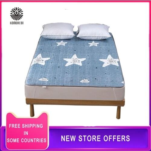 Breathable Polyester Fiber Mattress Foldable Floor Tatami Single Double Student Mattress Topper Suitable for student dormitory