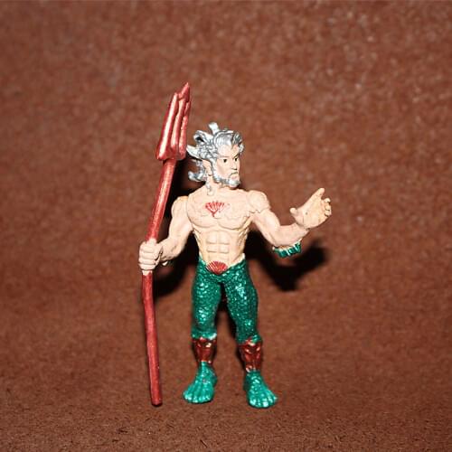 Animal Model Miniature Accessory Decor Myth Legend Mermaid Aquaman Sea God Poseidon Bullhead Monster Action Figure Figurine Toys