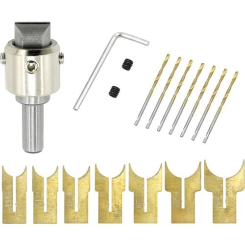 16pcs Wooden Beads Drill Bits Set 14/15/16/18/20/22/25mm Carbide Ball Blade Woodworking Milling Cutter Buddha Beads Router Bit