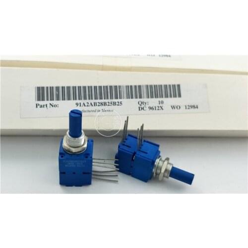 Original new 100% 91A2AB28B25B25 1M double potentiometer handle length 22MM (SWITCH)