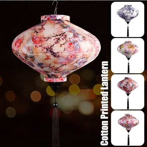12 inch/14 inch Festival Party Lantern Traditional Chinese Style Printed Hanging Decoration Outdoor Lanterns Halloween Props