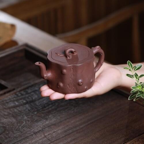 Recommended yixing famous ceramic tea-pot handmade ceramic tea-pot stump pot by hand