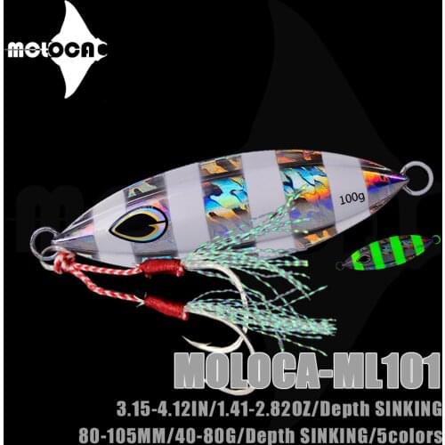 Fishing Accessories Lure Jig Metal Sinking Weights 60-80g Iscas Artificiais Glow In The Dark Baits Peche A La Carpe Fish Leurre