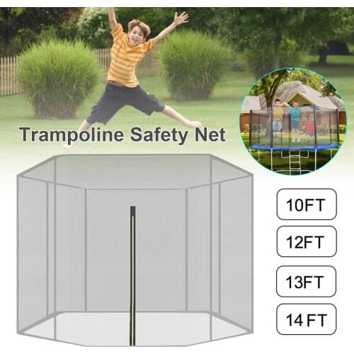 Trampoline Protective Net 10/12/13/14/15/16 Feet Anti-fall Nylon Trampoline Jumping Pad Safety Net 170cm High Protection Guard
