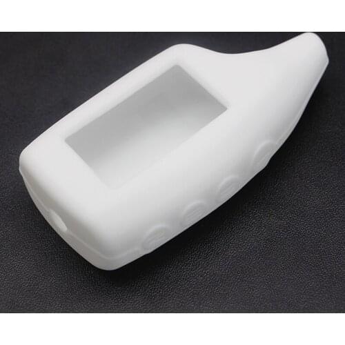 Silicone Key Case For Russian Scher-Khan Magicar 5 6 Lcd Remote Control Key Chain Fob Scher Khan M5,M6,M902/M903F