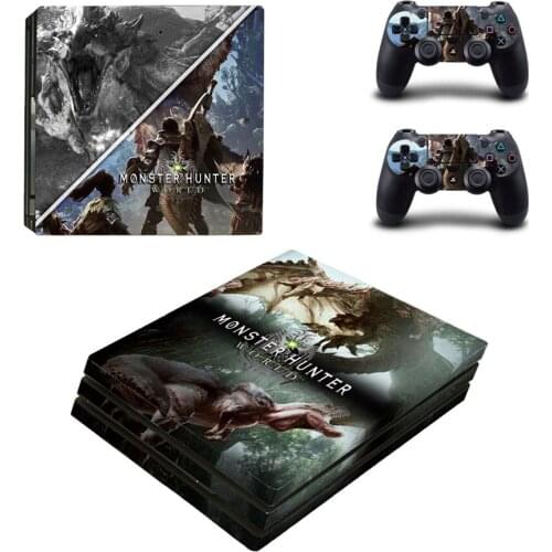 Monster Hunter Style Skin Sticker for PS4 Pro PlayStation 4 Pro Console & Controllers Decal Vinyl Skins Accessories Style 1
