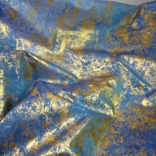 Stage Dress Fabric Cosplay Cloth Chiffon Bronzed Shiny Silky chiffon fabric bronzing wedding costume DIY 1M/lot
