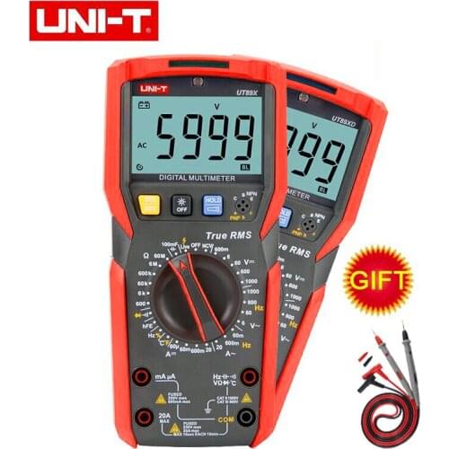 UNI-T UT89X UT89XD Professional Digital Multimeter True RMS NCV 20A Current AC DC Voltmeter Capacitance Resistance Tester