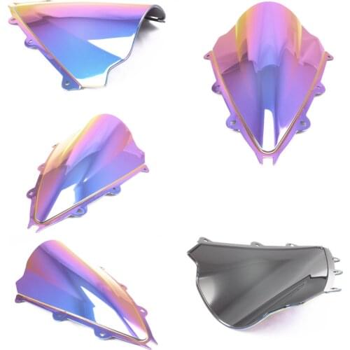 Motorcycle Double Bubble windshield windscreen For Aprilia Rsv4 RSV4R RS4 125 2009 2010 2011 2012 2013 2014 black brown