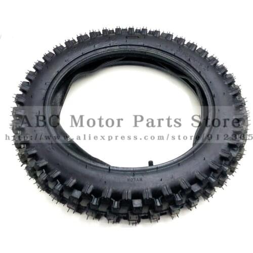 Off Road Tire 90/100-14 with Inner Tube 90/100-14 for Dirt Pit Bike Motocross Off Road Motorcycle 14 inch Rear Wheel