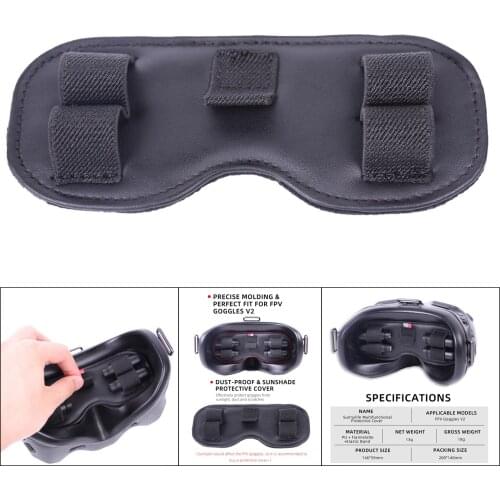 For DJI Goggles V2 Protective Cover Light Proof Antenna & SD Card Storage Holder Carry Case