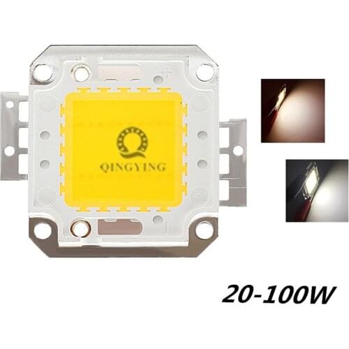 1pcs High Power LED Matrix 20W 30W 50W 100W Warm Pure White Light Bulb 3000K 4000K 6000K DIY Spotlight Lamp DIY High Bright