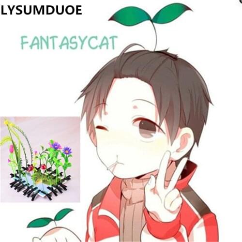 LYSUMDUOE Cute Kawaii Wisdom Grass Hair Clips Headwear Mushroom Clasp Cherry Beetle Hairpin Bean Barrettes Accessories for Women