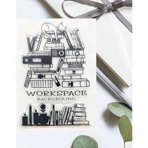 11x16CM Cat Shelf Transparent Seal Clear Stamps Silicone Seal Roller Stamps DIY Wedding Scrapbook Album Card Christmas