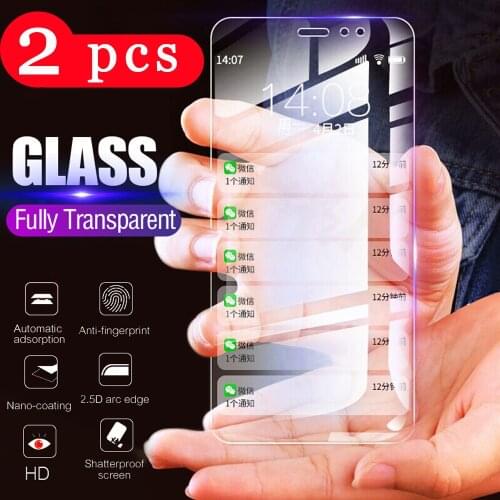 2Pcs for xiaomi redmi S2 note 6 pro 6A 4X tempered glass phone screen protector for redmi note 5A 5 plus glass protective film