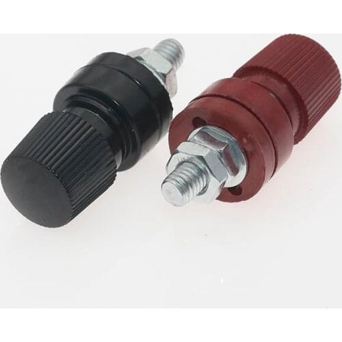2pcs high current terminal 333/555 power connector 6mm/8mm red black electric welding machine inverter terminal Iron/copper core