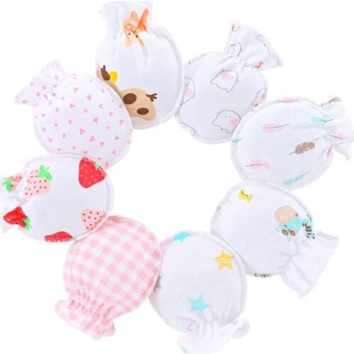 3 Pair/Set New Born Baby Gloves Cotton for Newborns Baby Anti Scratching Gloves and Mittens Infant Baby Boys Girls Hand Gloves