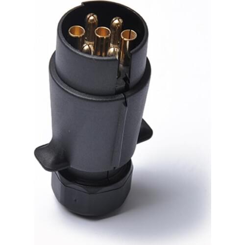 7-Pin 7 Way 12V Truck Trailer Boat Line Light Plug Connector Adapter