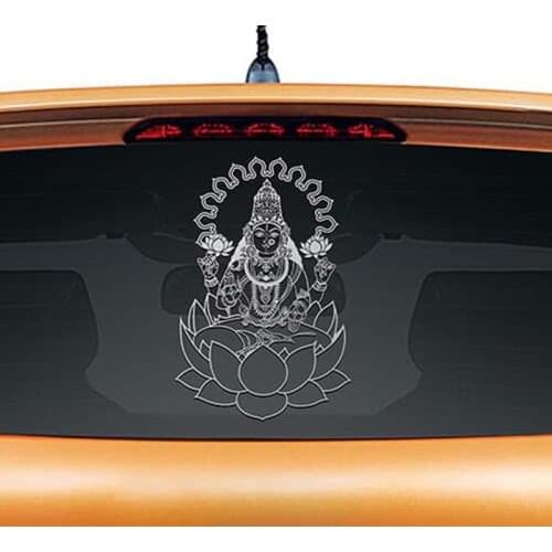 Goddess Lakshmi Pattern Murals Decal Art Car Rear Glass Decor Sticker Or Home Wall Decoration Wallpapers Posters L1213