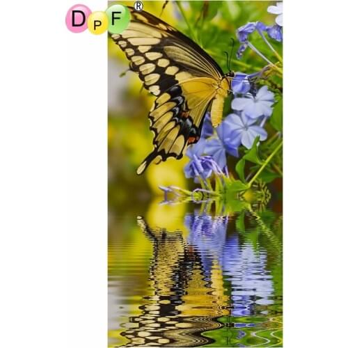 DPF DIY 5D crafts diamond painting cross stitch needlework butterfly shadow diamond mosaic square home decor diamond embroidery