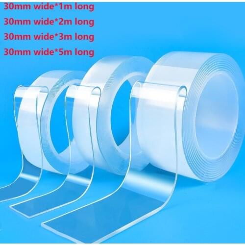Home Reusable Tape Double Sided Adhesive for Face Super Strong Traceless Nano Glue Gadget Cinta Magica Doble Cara Transparent