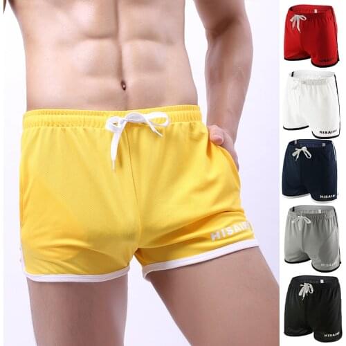 Mens Swim Shorts Summer Board Surf Quick Dry Micro Swimwear Beach Short Male Running Gym Pocket Trunks Boardshorts Boxer Homme