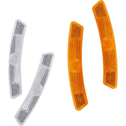 2pcs/set Bike Bicycle Spoke Reflector Safety Warning Light Safety Wheel Rim Reflective Light Mount Vintage Clip Tube Reflector