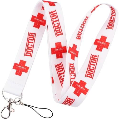 PF717 Medical Doctors Lanyard For Keychain ID Card Cover Pass Gym Phone Badge Holder Key Ring Neck Straps Nurse Accessories