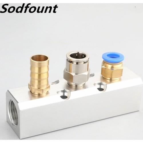 Multi-pipe air-distribution SY gas-path distributor trachea quick joint multi-ventilation-distributor 1/4" 1/2"