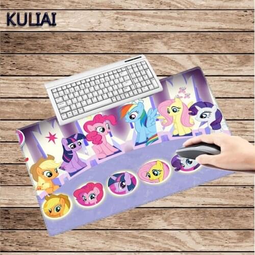 XGZ My Little Pony Cute Mouse Pad Anime Rubber Table Cloth Keyboard Gaming Laptop Player Desk Mat Office Decoration Mousepad