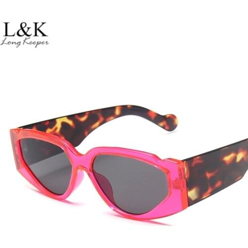 Vintage Small Cat Eye Sunglasses Women Luxury Brand Designer Colorful Trendy Oval Sun Glasses Men Retro Punk Glasses Shades