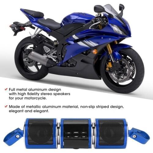 Universal Motorcycle Waterproof Stereo Speakers Bluetooth 3.0+EDR TF/USB/Music Player speaker motorcycle bluetooth sound system