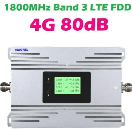 4G signal amplifier DCS 1800 MHZ GSM 2G repeater 4G LTE FDD band 3 cellphone booster ampB3 0.5 watt 80db high gain long distance