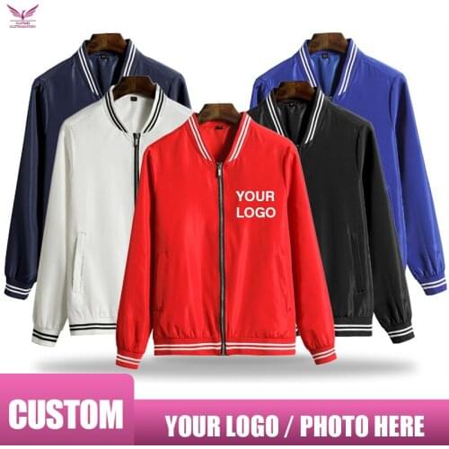 Custom Logo Men Jacket personality customization women Zipper Coat Windproof Waterproof Jacket Unisex Outdoor Jackets