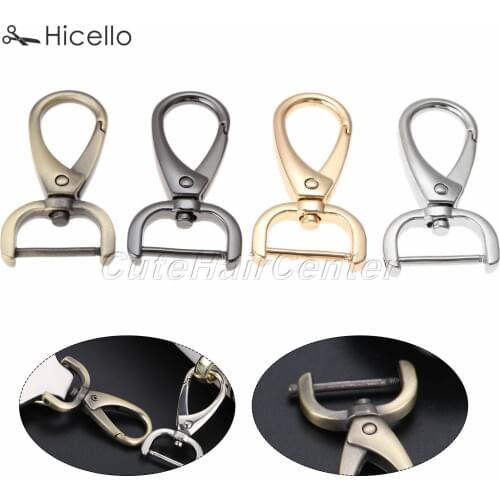 1pc Metal Bag Buckle Clasp 20mm Bag Chain Movable Screw Hook DIY Key chain Gold Silver Black Bronze Craft Handmade Zinc Hicello