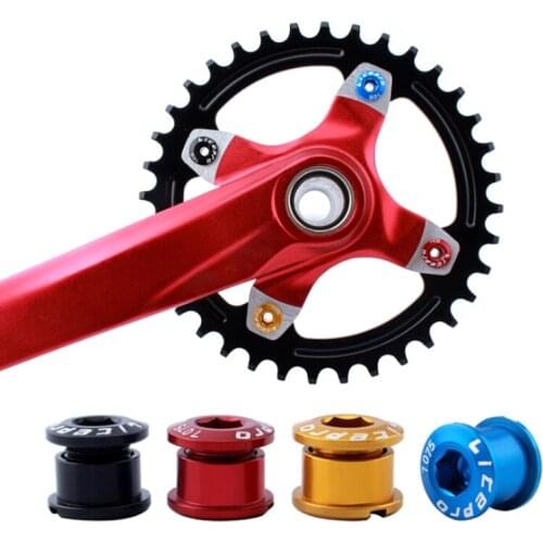 5PCS 7075 Aluminum Alloy Bicycle Chainring Screws Bolt Bolts Road MTB Bicycle Crankset Parts Bike Tools Newest