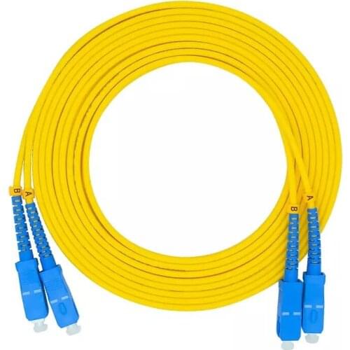 5PCS/lot SC/UPC-SC/UPC Fiber Optic Patch Cord Single Mode Optical Cable SM Single Mode Fiber Optic Jumper Patch Cord FTTH