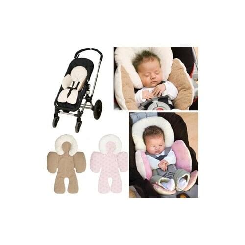 Stroller Accessories Baby Head Cushion Newborn Babies Stroller Pillow Infant Cotton Mat Seat Cushion Warm Mat Head Body Cushion