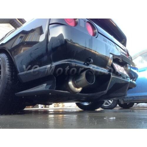 Car Accessories Carbon Fiber TS Style Rear Diffuser Type 1 with Metal Fitting Accessories (3pcs) Fit For 1989-1994 R32 GTR