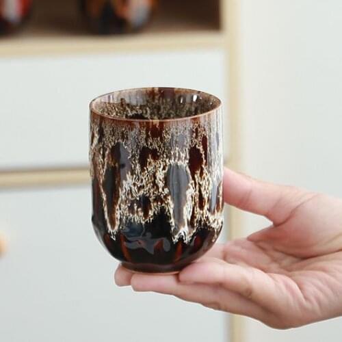 Big Capacity Ceramic Teacups Porcelain Tea Cup Chinese Kung Fu Cup Drinkware 200ml Fine China Designer Cup Tea Set Coffee Cup