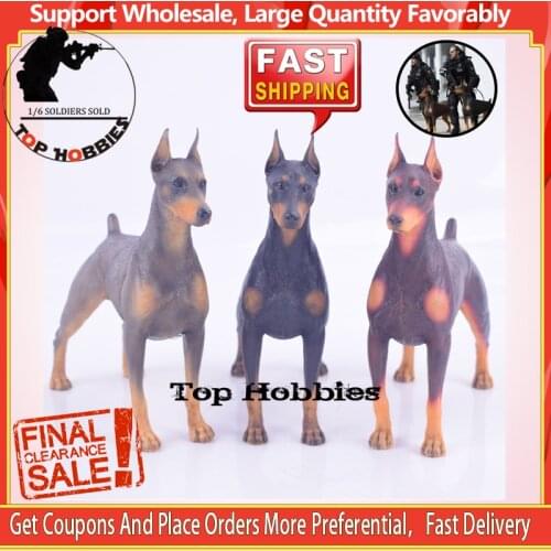 Mr.Z Real Animal 10th 1/6 German Doberman Statue Simulation Dog Animal Dog Dolls Resin Model For 12Inch Action Figure Collection